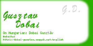 gusztav dobai business card
